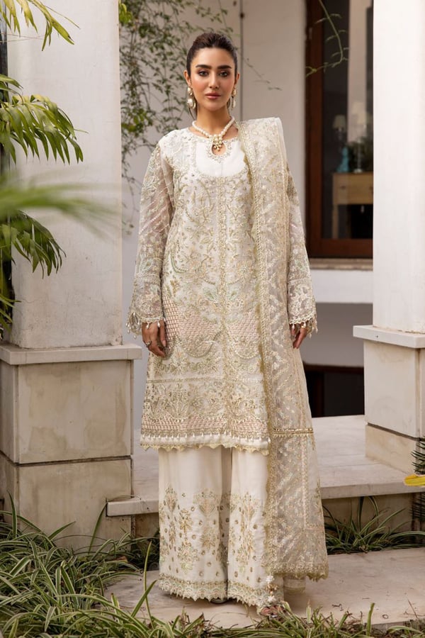 Afrozeh collection 3 piece embroidered suit - Image 2
