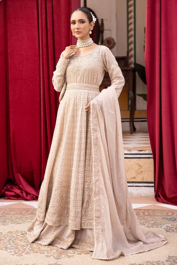 Firuzeh wedding collection 3 piece embroidered gown