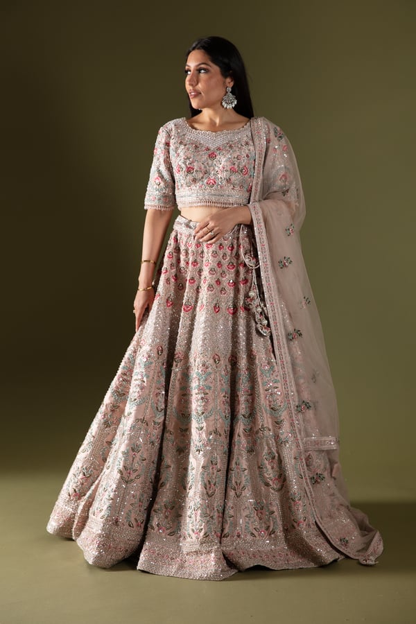 Shiffonz 3 piece luxury embroidered lengha choli