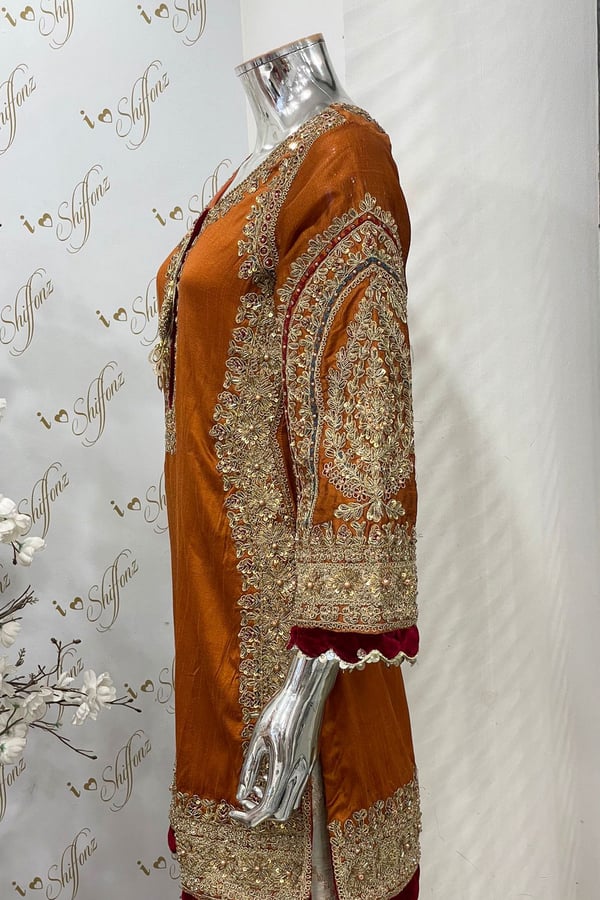 Abru mother and daughter 3 piece mehndi suit - Image 6