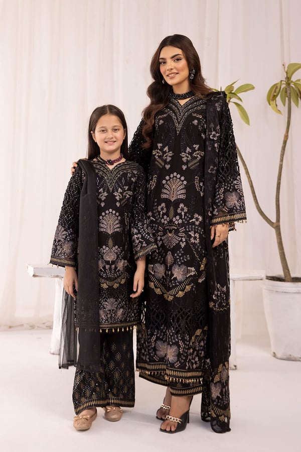 Sienna luxury collection 3 piece embroidered kids suit