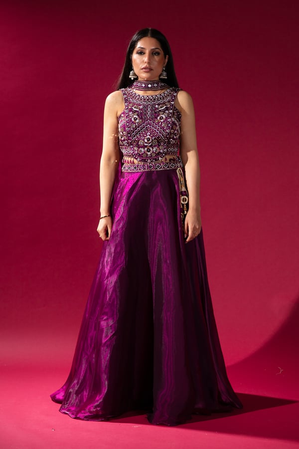 Shiffonz 3 piece luxury embroidered lengha choli