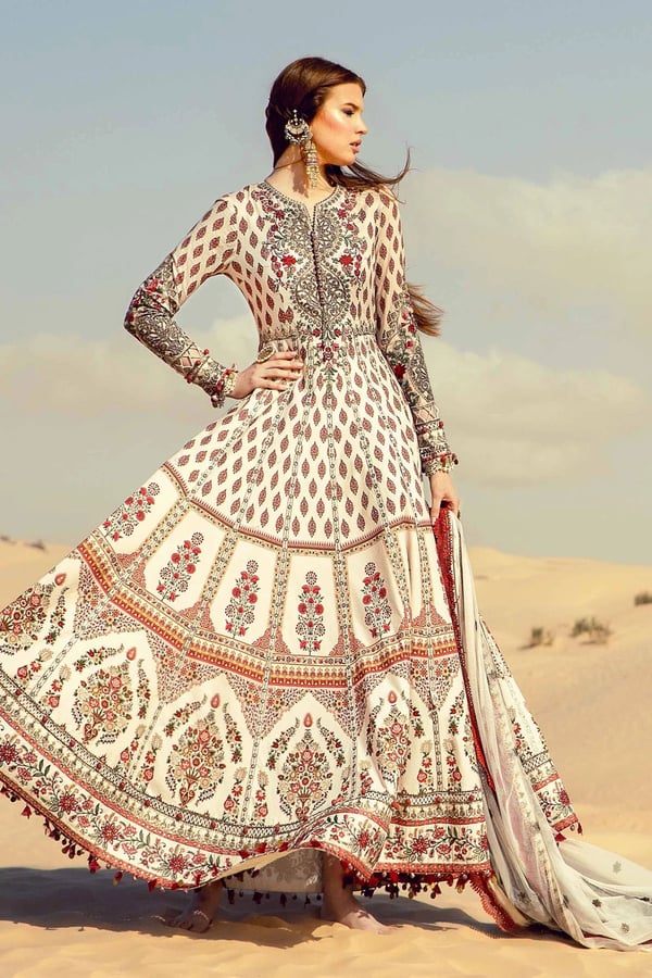 Nahal lawn collection 3 piece embroidered suit