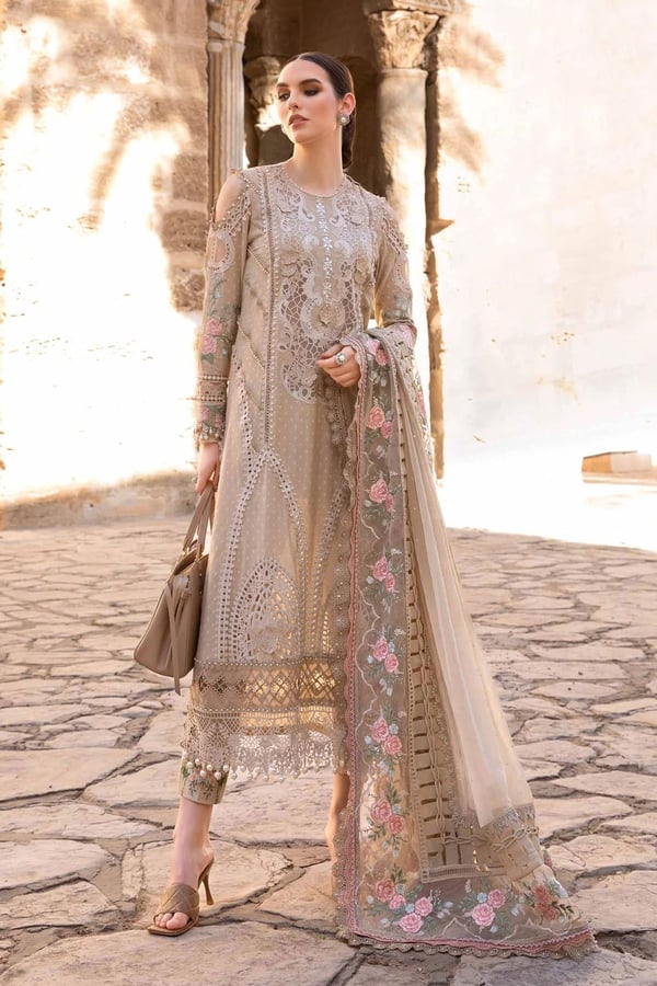Maria b 3 piece embroidered lawn suit