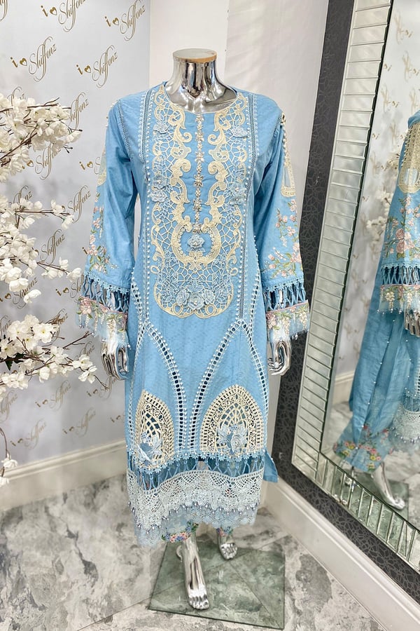 Ferya collection 3 piece embroidered suit - Image 2