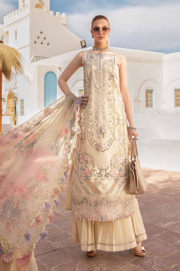 Ela lawn collection 3 piece gharara casual suit