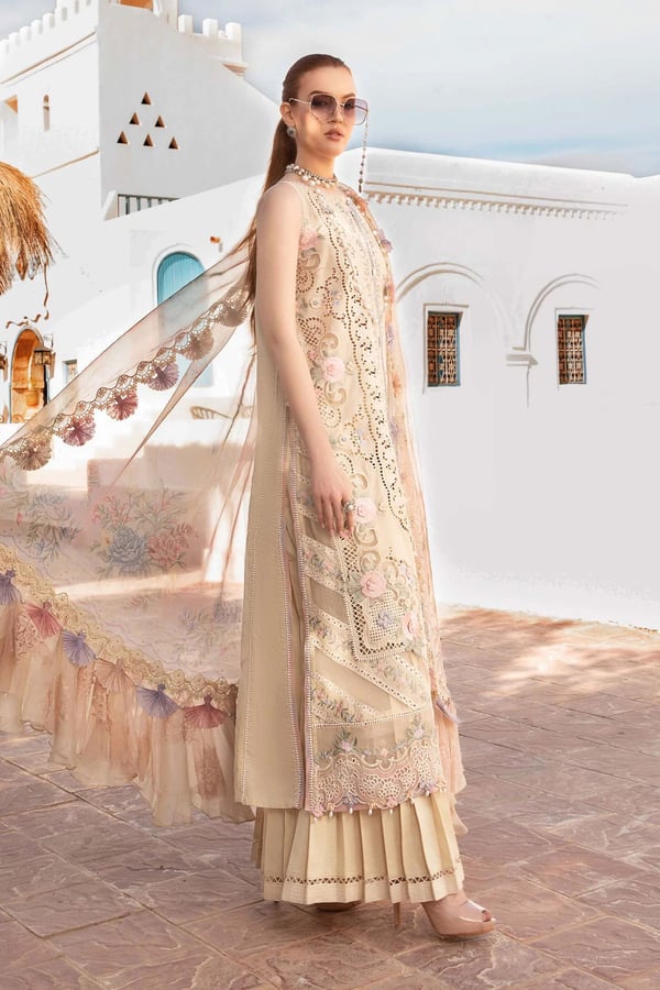 Ela lawn collection 3 piece gharara casual suit - Image 2