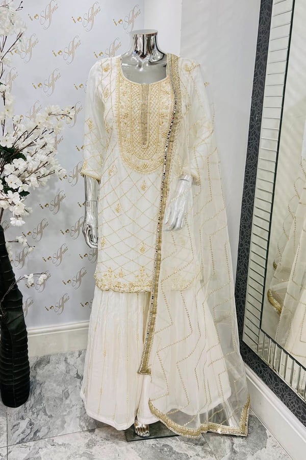 Amreen wedding collection 3 piece gharara suit