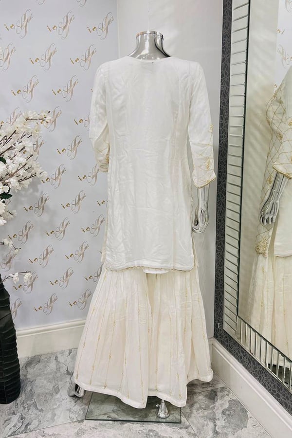 Amreen wedding collection 3 piece gharara suit - Image 4