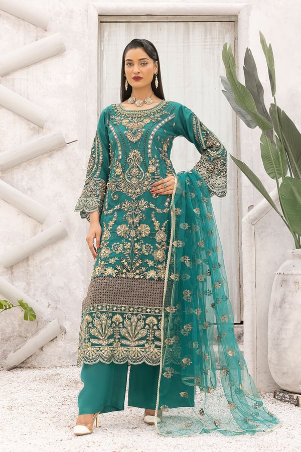 Ivana wedding collection 3 piece embroidered suit