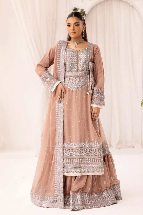 Sanam Farshi collection 3 piece embroidered suit