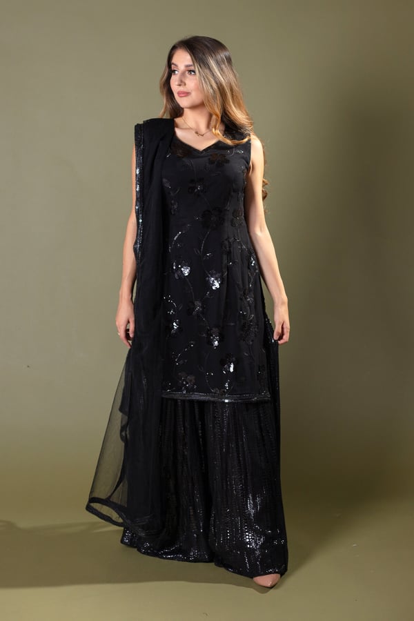 Shiffonz partywear collection 3 piece embroidered suit - Image 2