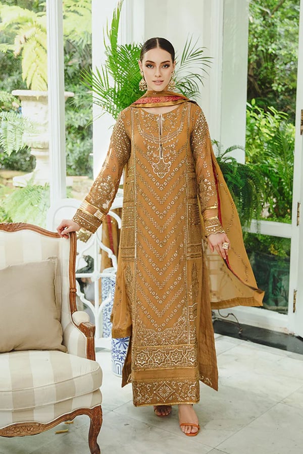 Maryum and Maria Ariya collection 3 piece mahin embroidered suit