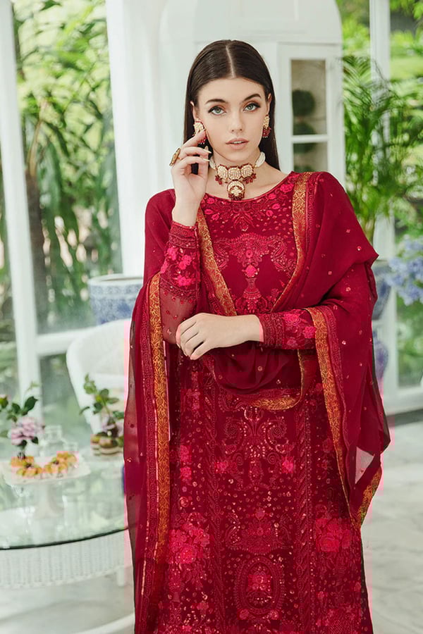 Maryum and Maria Ariya collection 3 piece shadi embroidered suit - Image 3