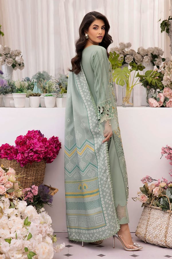 Shiffonz 3 piece luxury linen embroidered suit - Image 3