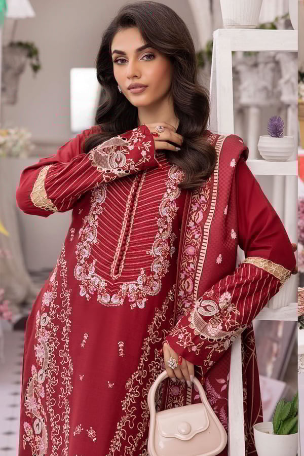Shiffonz 3 piece luxury linen embroidered suit - Image 6