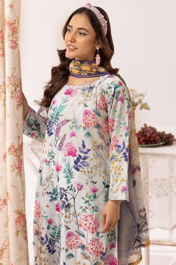 Aleena lux collection 3 piece printed suit - Image 4