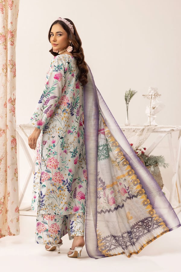 Aleena lux collection 3 piece printed suit - Image 3