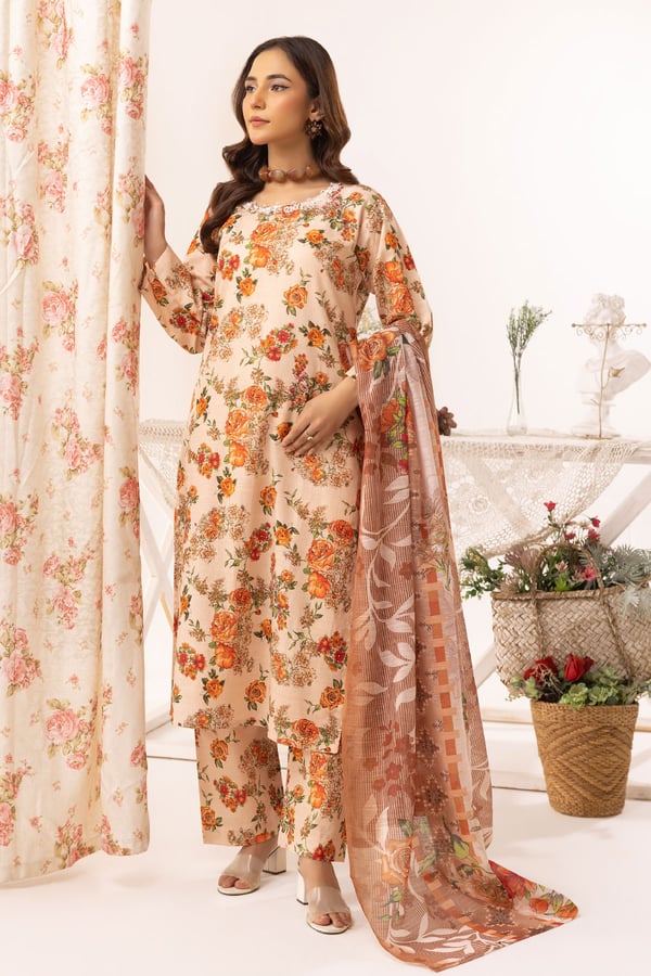 Aleena lux collection 3 piece printed suit - Image 2