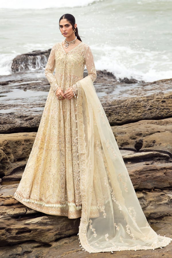 Dastangoi by Afrozeh 3 piece aroohi embroidered suit