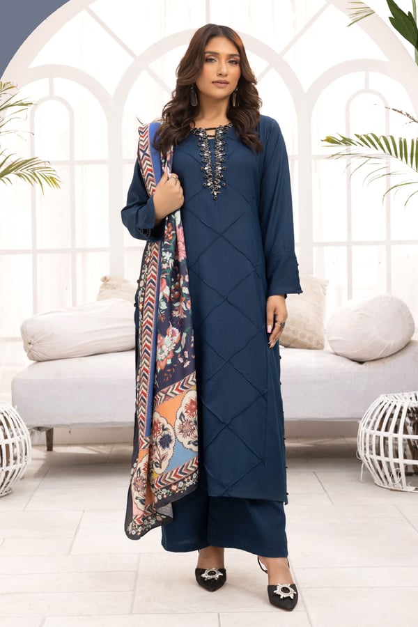 Nakhra lux collection 3 piece linen suit