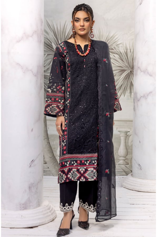 Fiesta khaddar collection 3 piece printed suit
