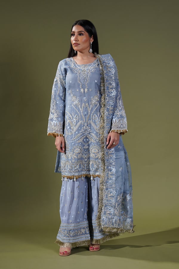 Dastangoi by Afrozeh 3 piece nashmia embroidered suit - Image 2
