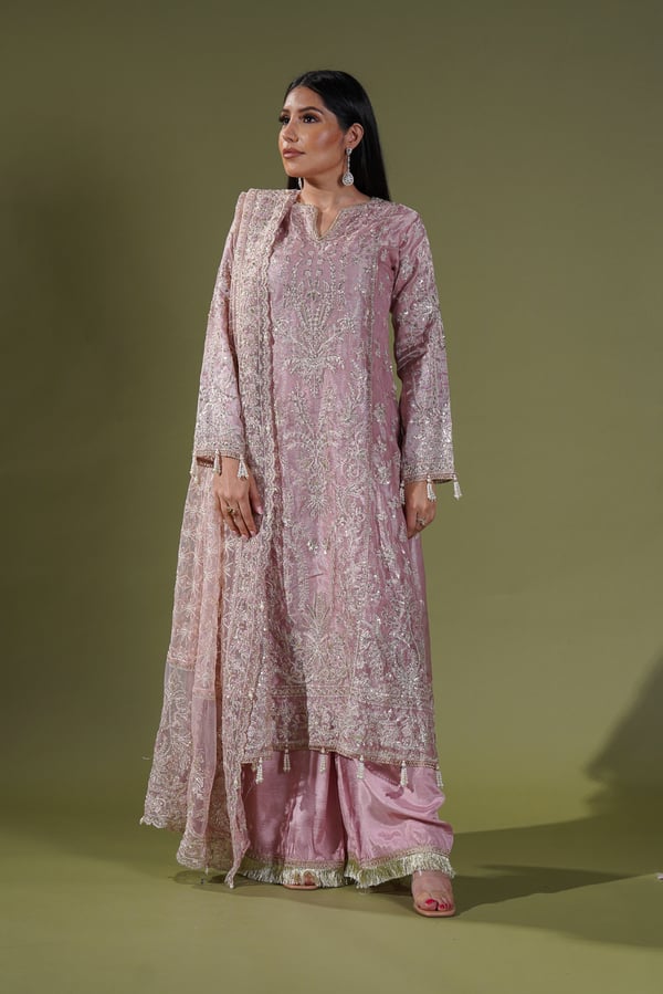 Dastangoi by Afrozeh 3 piece shazma embroidered suit - Image 3