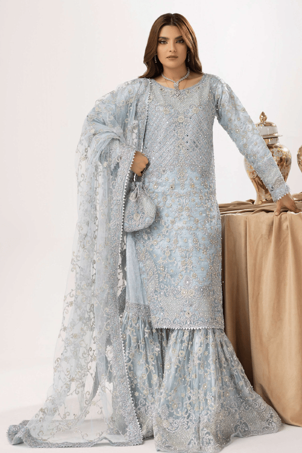 Izel wedding collection 3 piece embroidered lengha suit