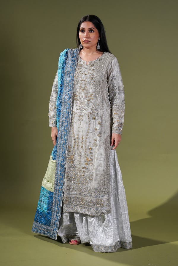 Aik wedding collection 3 piece embroidered suit