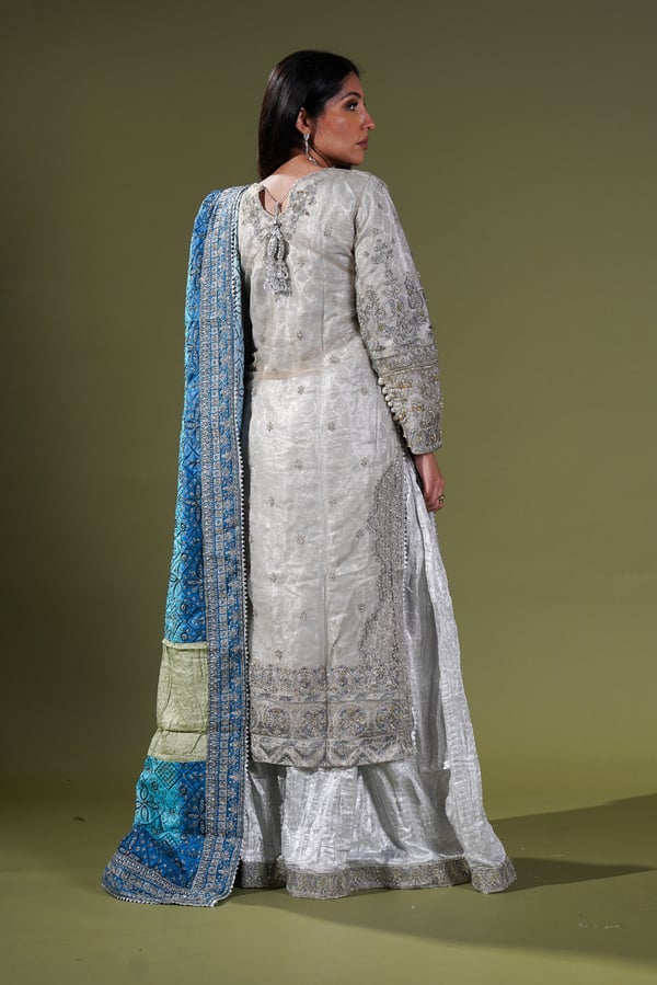 Aik wedding collection 3 piece embroidered suit - Image 2