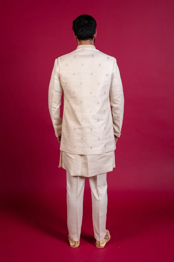 Men's indo western jacket style sherwani - Image 3