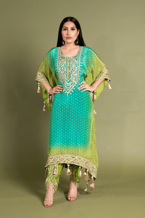Parwan premium luxe kaftan collection with tulip