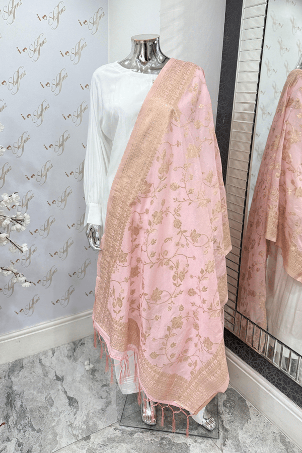 Luxury banarsi dupatta - LPINK, FREE SIZE