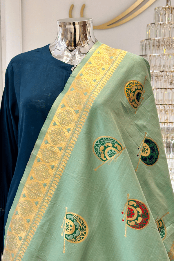 Banarsi printed casual dupatta - Image 2