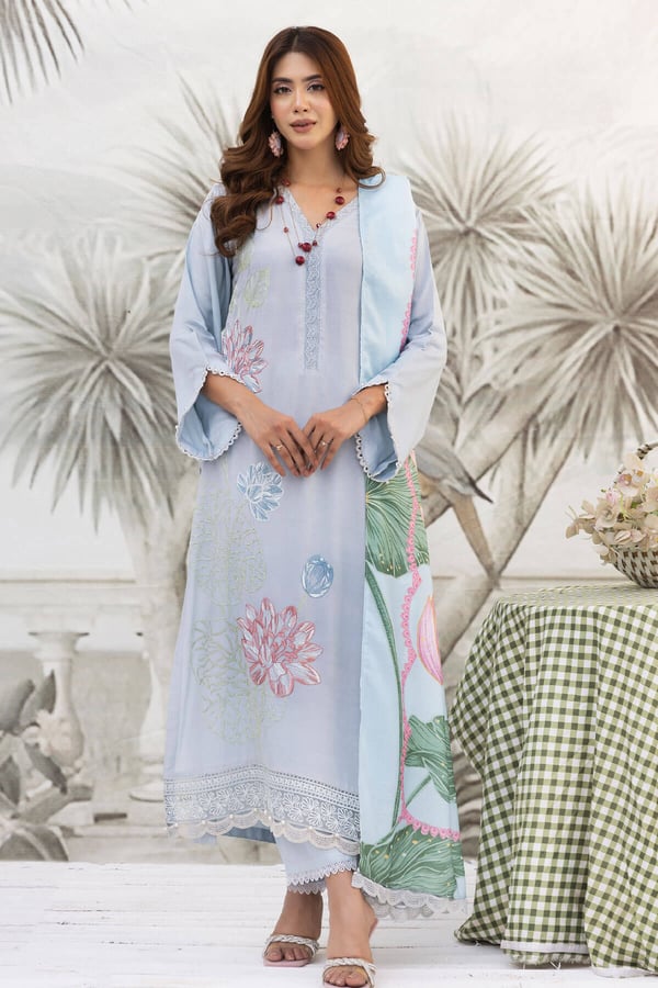 Maria b petals embroidery collection 3 piece suit