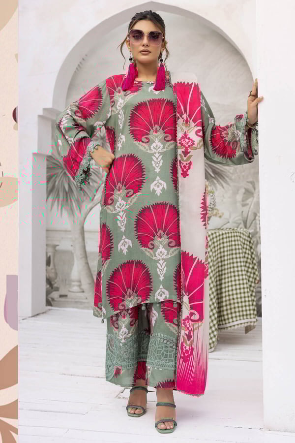 Maria b petals embroidery collection 3 piece suit