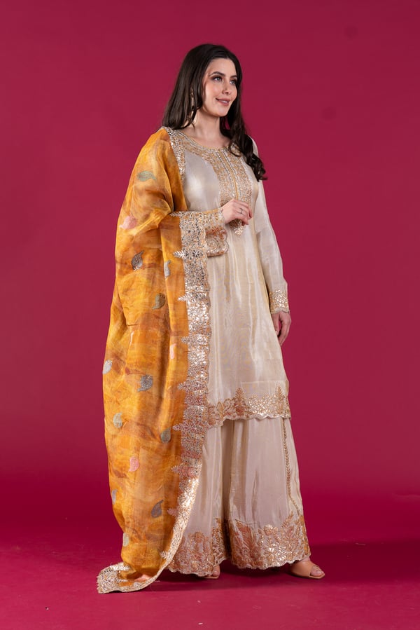 Ruhi premium luxe semi stitched 3 piece suit collection - Image 2