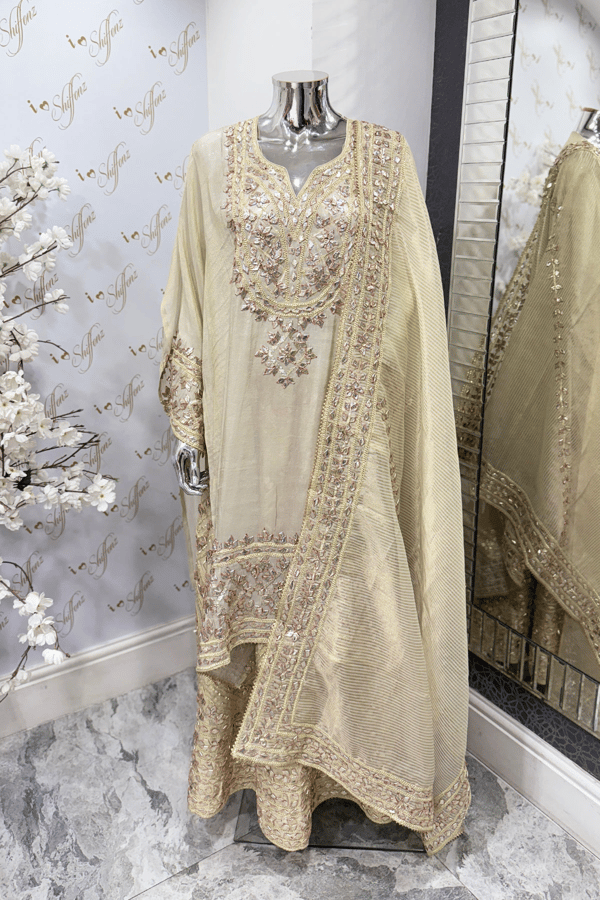 Ruhi premium luxe semi stitched embroidered collection