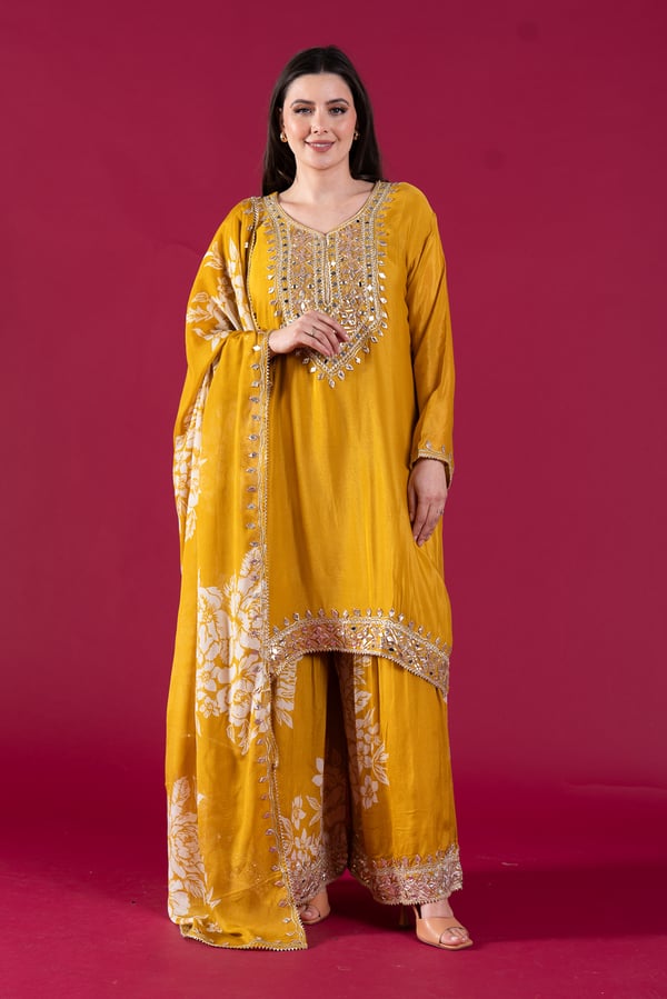 Ruhi premium luxe 3 piece silk embroidered collection
