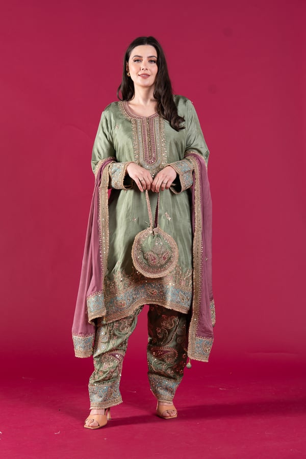 Sandali premium luxury embroidered shalwar suit