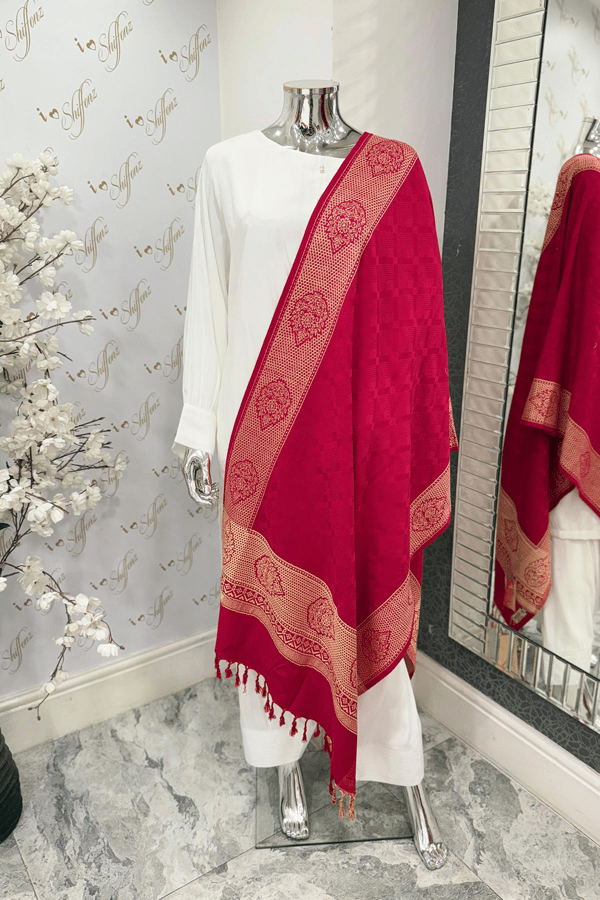 Casual imprints shawl collection - Pink, FREE SIZE