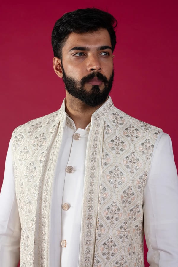 Indo western men's sherwani set - Image 7