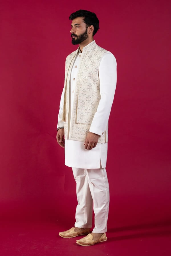 Indo western men's sherwani set - Image 2