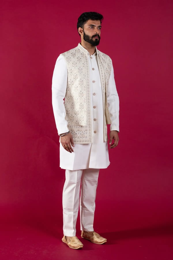 Indo western men's sherwani set - Image 3