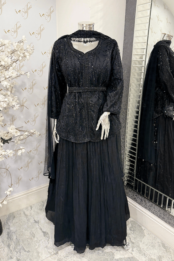 Shiffonz 3 piece embroidered lengha choli