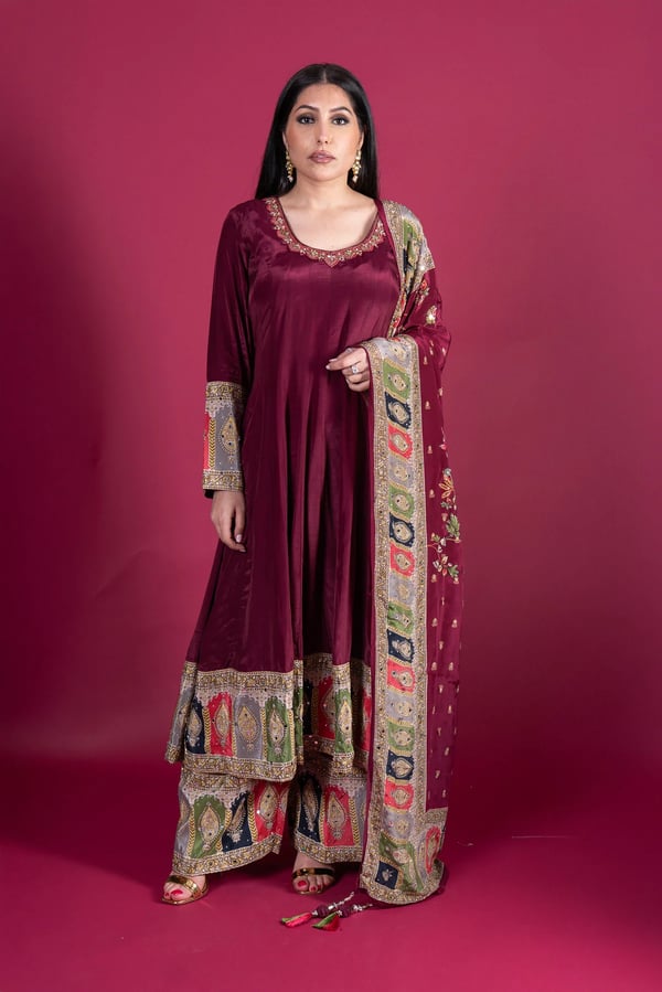 Shiffonz luxury 3 piece anarkali suit