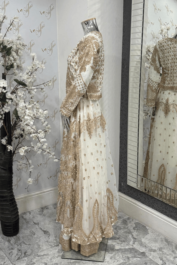 Shiffonz 3 piece net embroidered lengha choli - Image 3