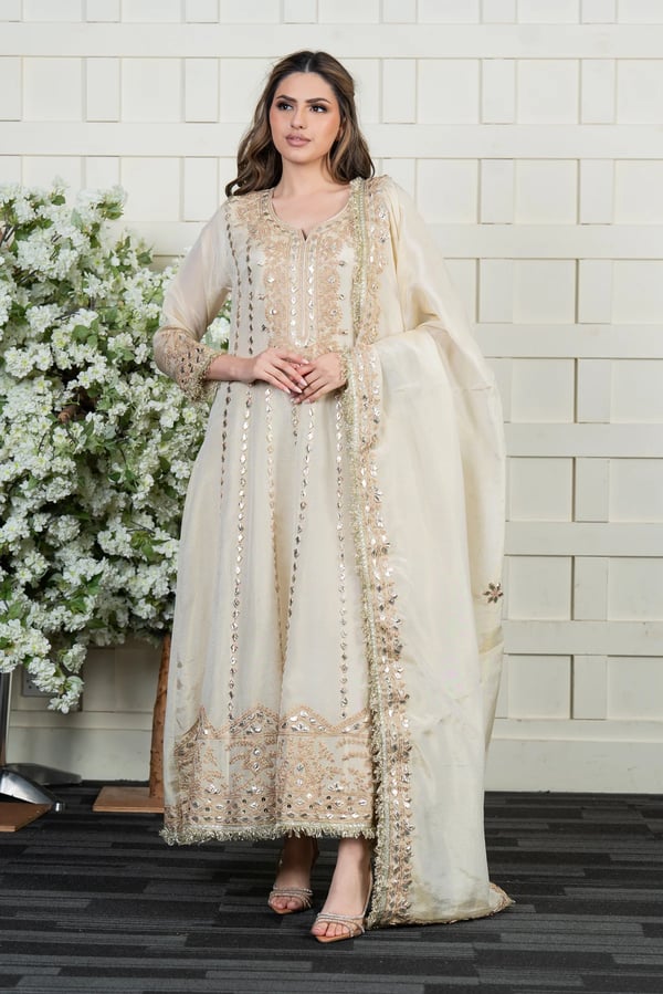 Premium luxe threadwork masori gown