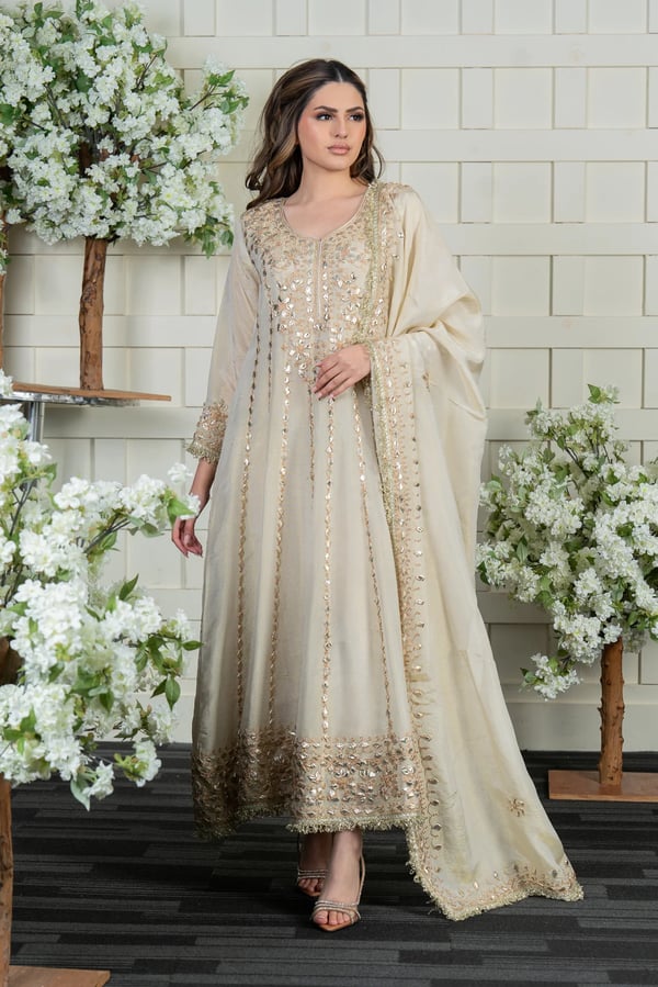 Premium luxe threadwork masori gown